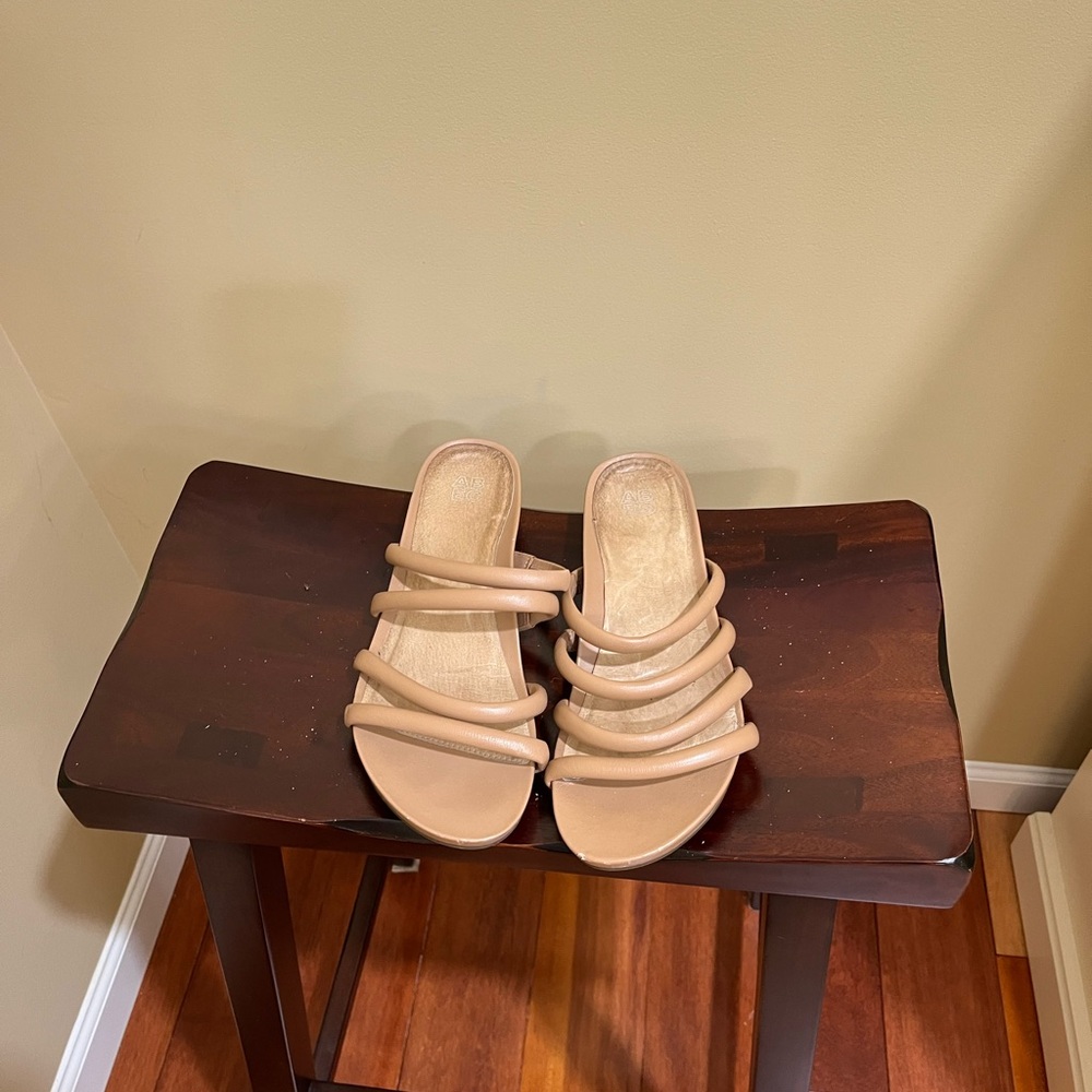 ABOE Leather Strap Flat Sandal